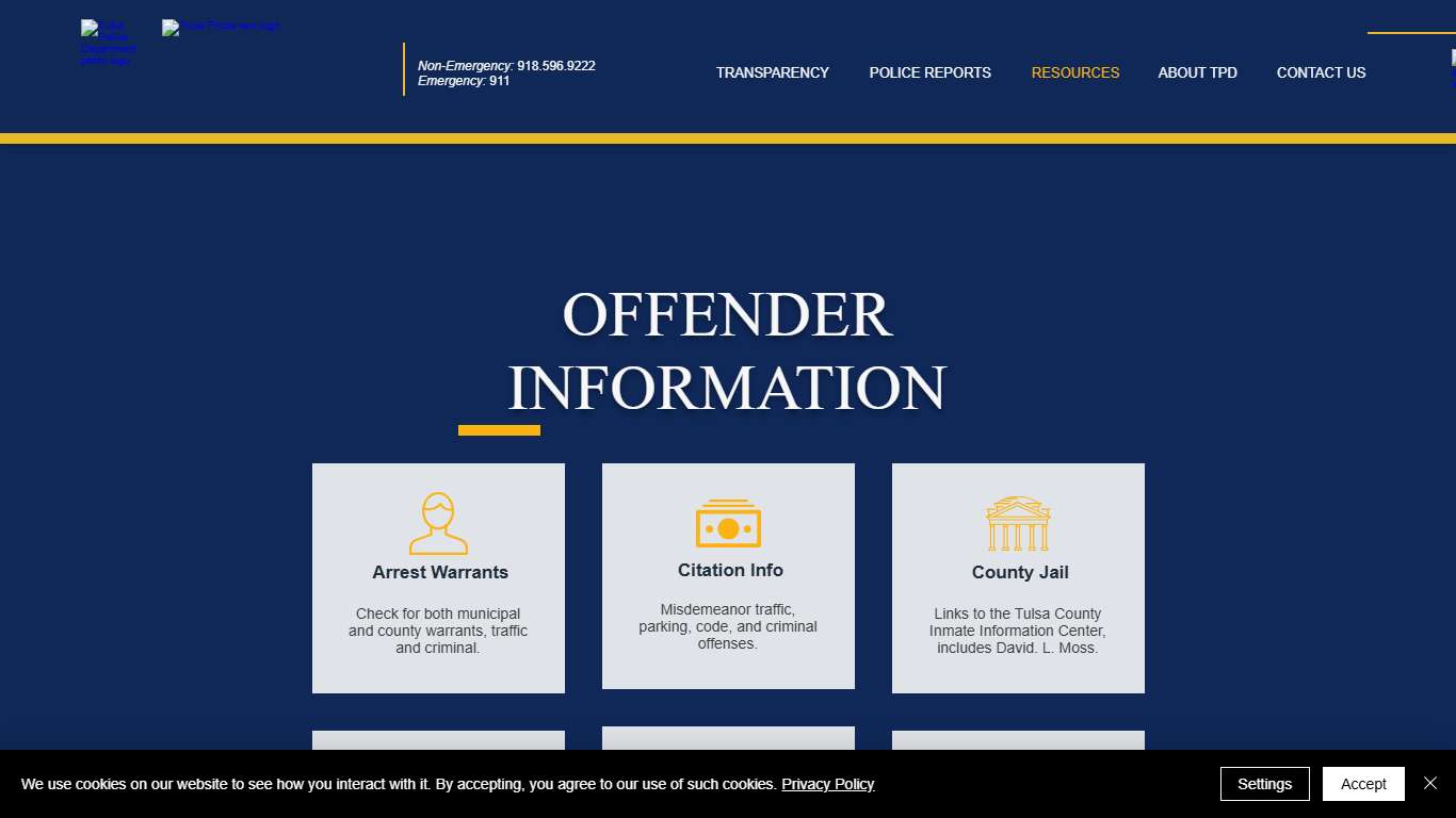 Offender Information Tulsa Police Department