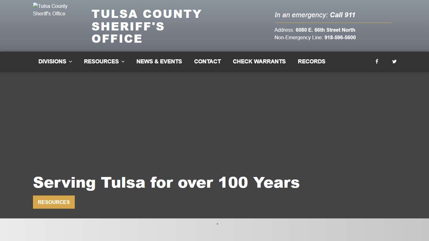 Home - Tulsa County Sheriff's Office